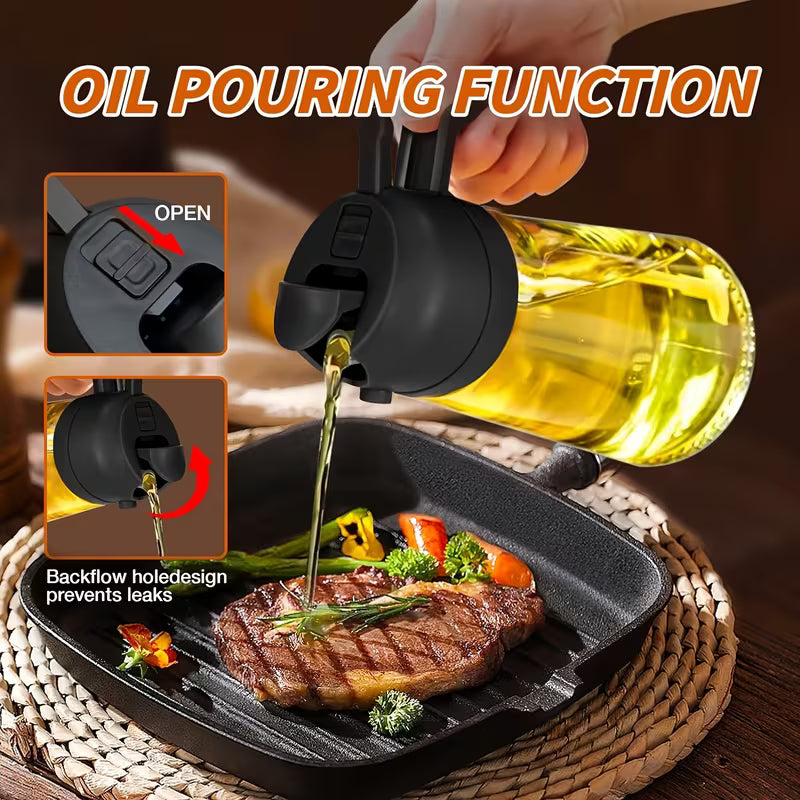 Olive Oil Spray Bottle and Dispenser for Cooking