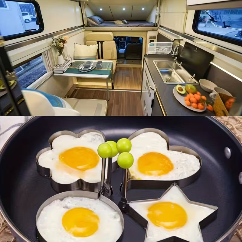 Stainless Steel Egg Ring Mold for Breakfast Cooking