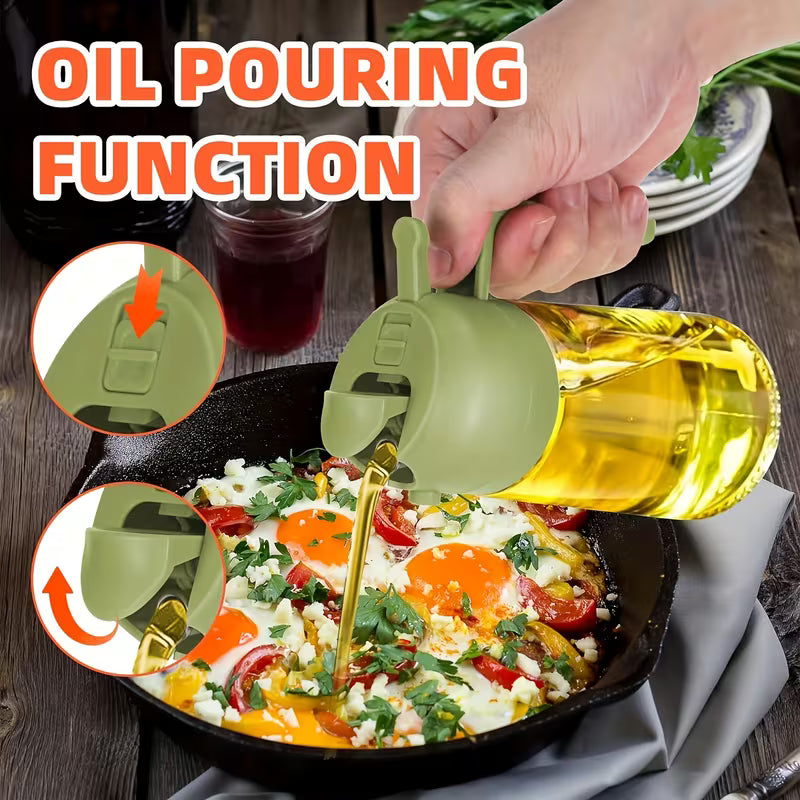 Olive Oil Spray Bottle and Dispenser for Cooking