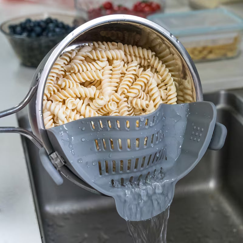 Clip On Strainer Colander for Pots and Pans