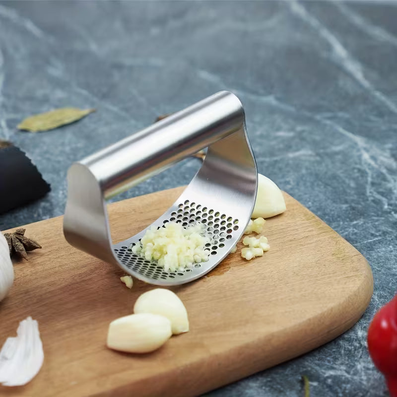 Stainless Steel Garlic Press and Mincer Kitchen Tool