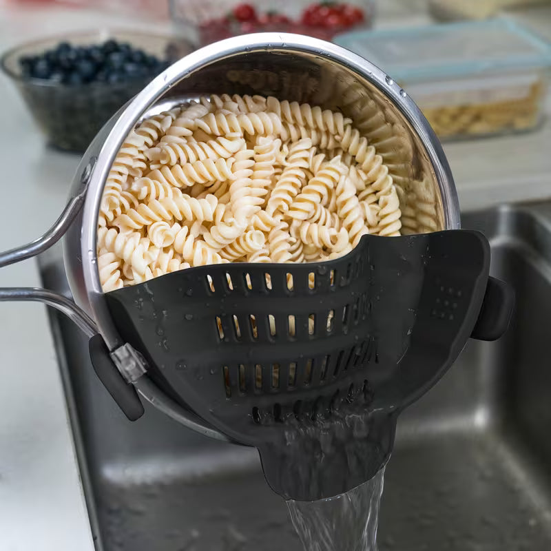 Clip On Strainer Colander for Pots and Pans