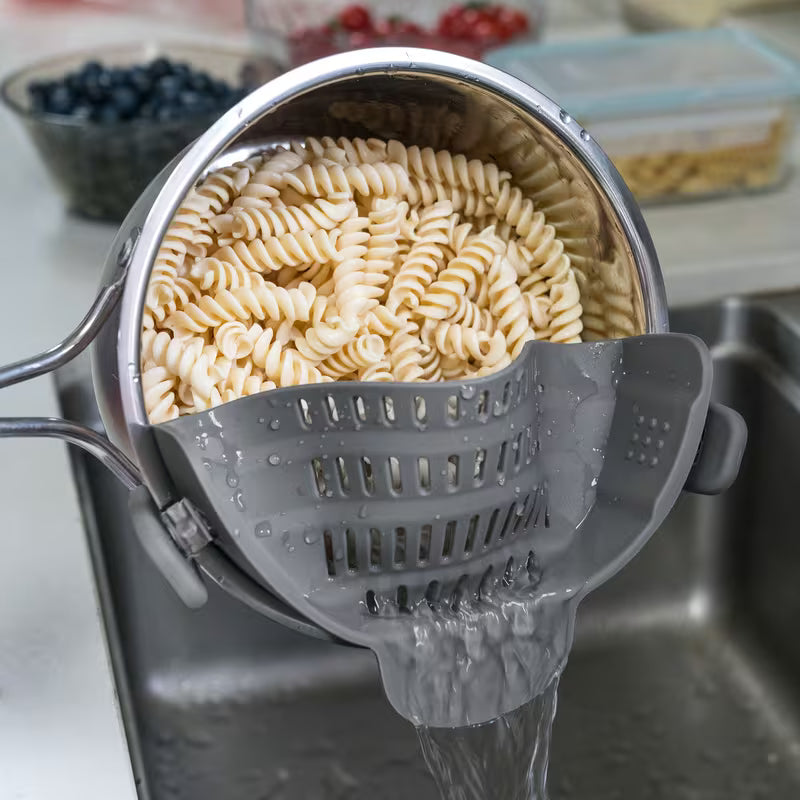 Clip On Strainer Colander for Pots and Pans