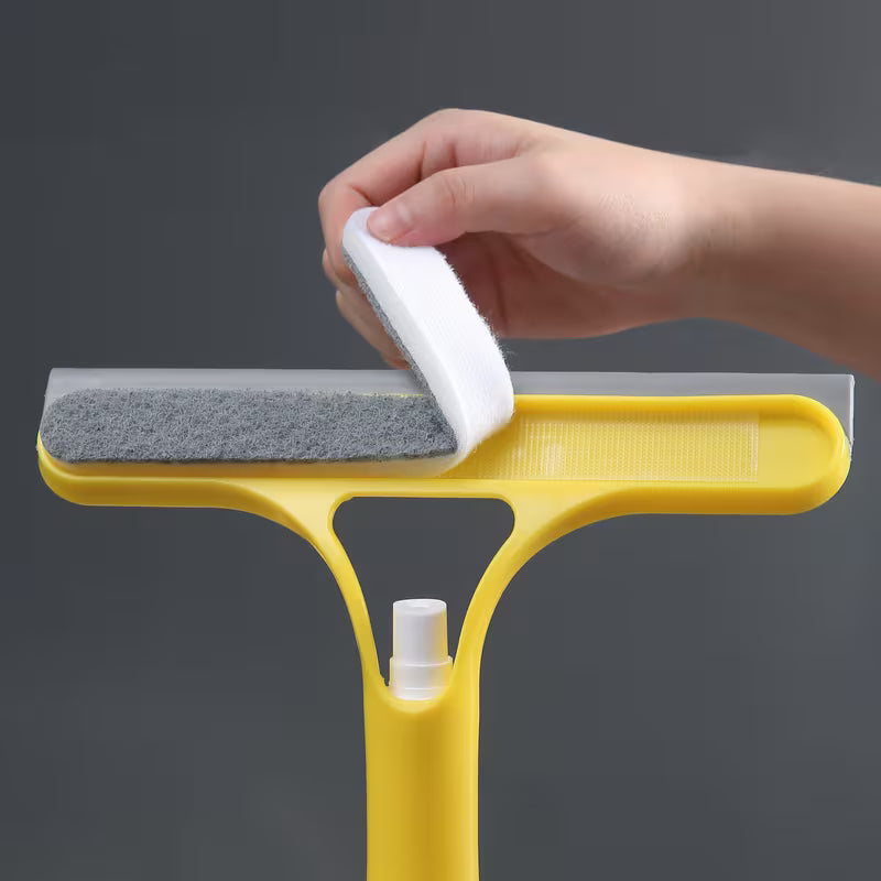 3 in 1 Window Squeegee Brush and Microfiber Cleaning Tool
