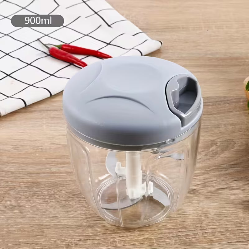 Manual Garlic Press and Vegetable Chopper Kitchen Gadget