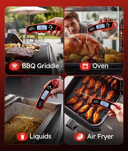 Digital Instant Read Meat Thermometer for Grilling BBQ