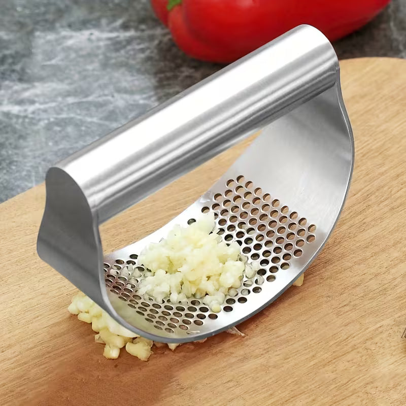 Stainless Steel Garlic Press and Mincer Kitchen Tool
