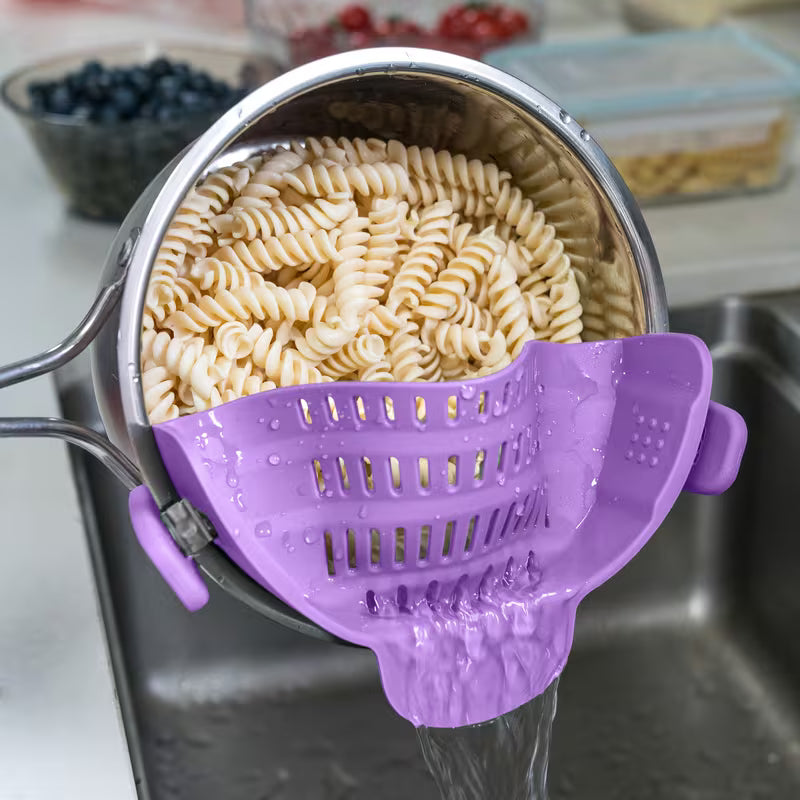 Clip On Strainer Colander for Pots and Pans
