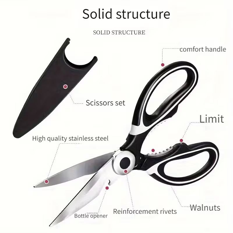 Heavy Duty Stainless Steel Kitchen Scissors Poultry Shears