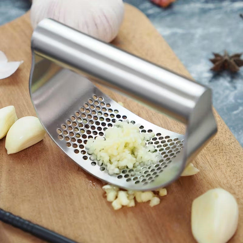 Stainless Steel Garlic Press and Mincer Kitchen Tool