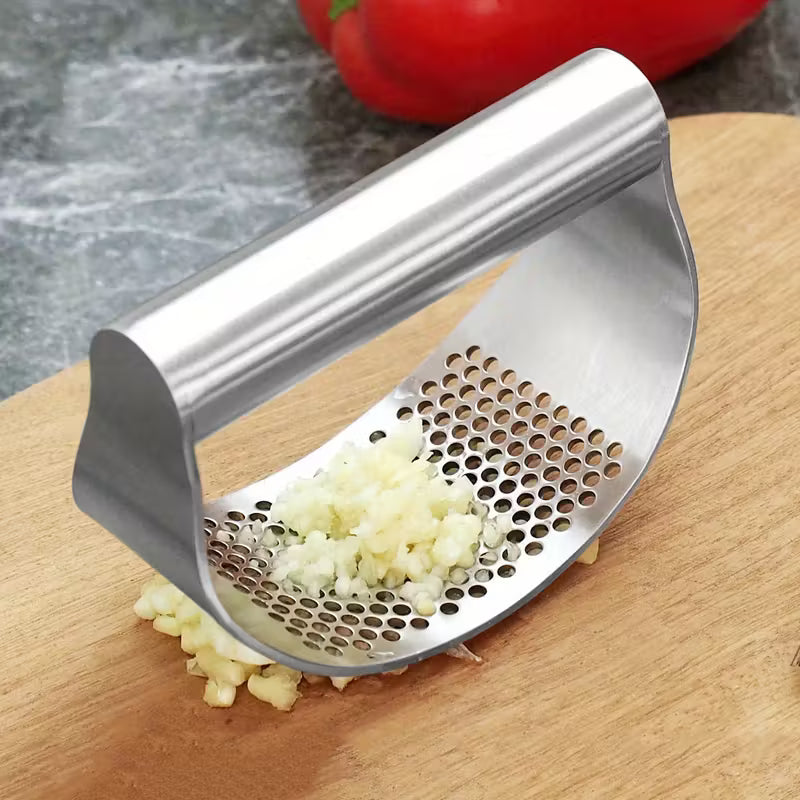 Stainless Steel Garlic Press and Mincer Kitchen Tool