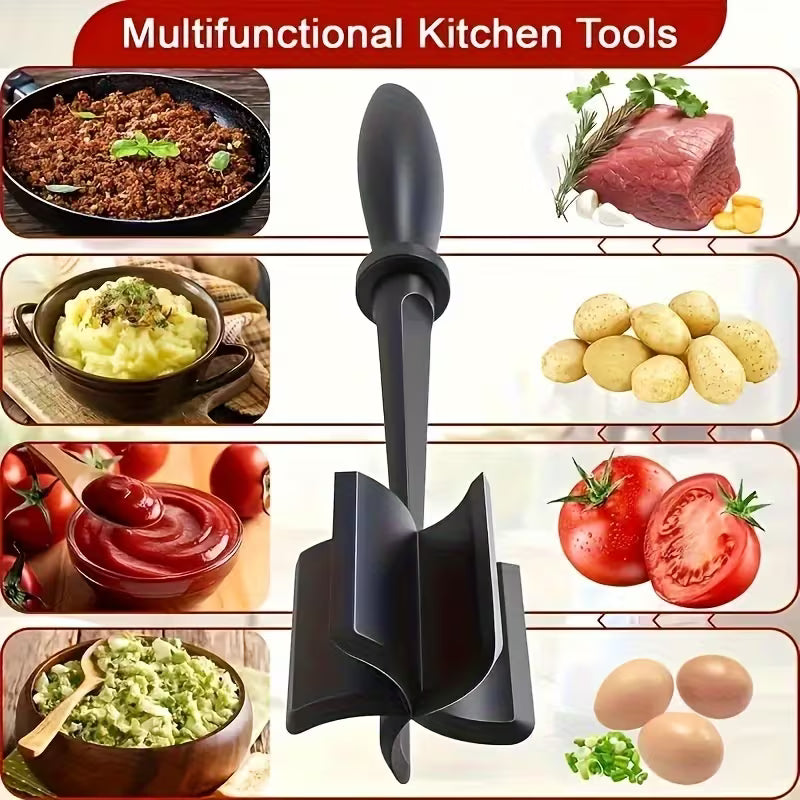 Heavy Duty Meat Chopper and Masher Kitchen Tool
